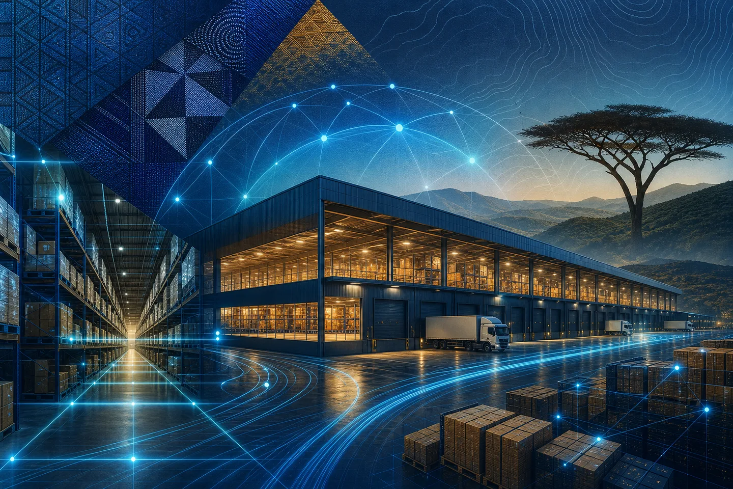 Connected warehouse with scanning, inventory and logistics coverage