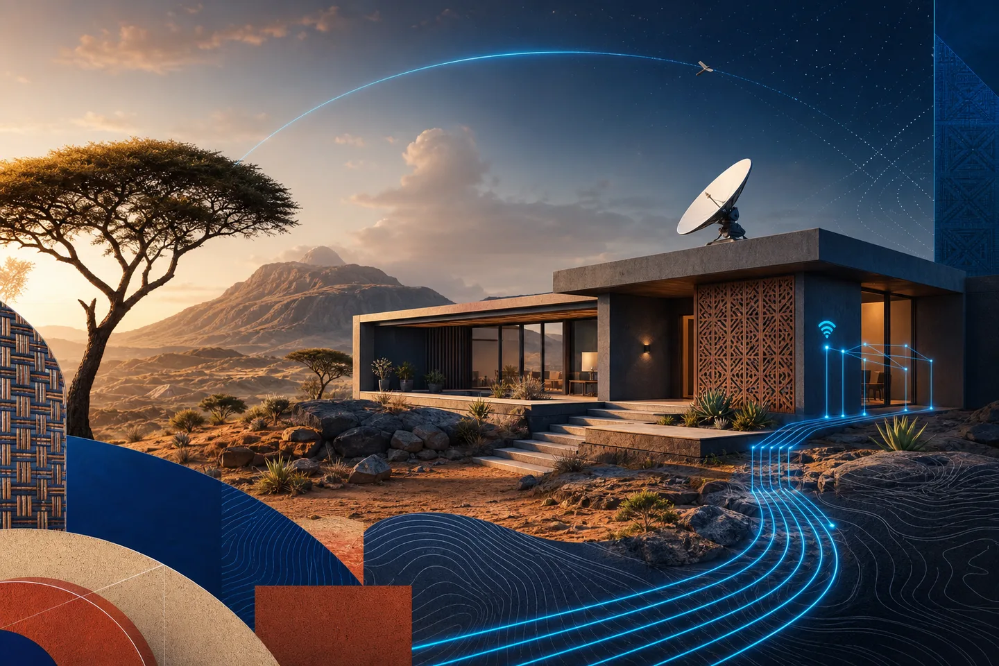 Professionally integrated satellite internet installation in Kenya